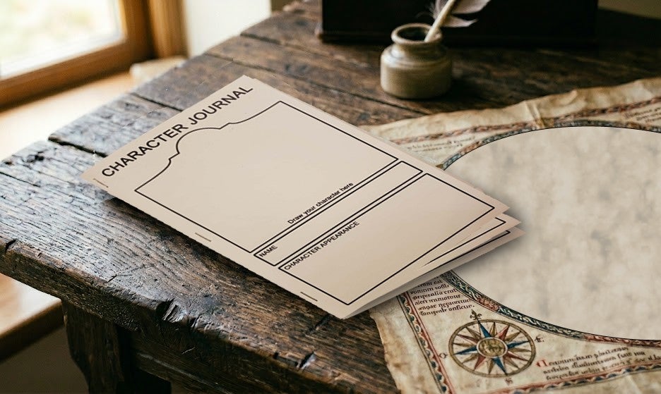 Cutoff Crafts Printable Character Journal for RPG Games