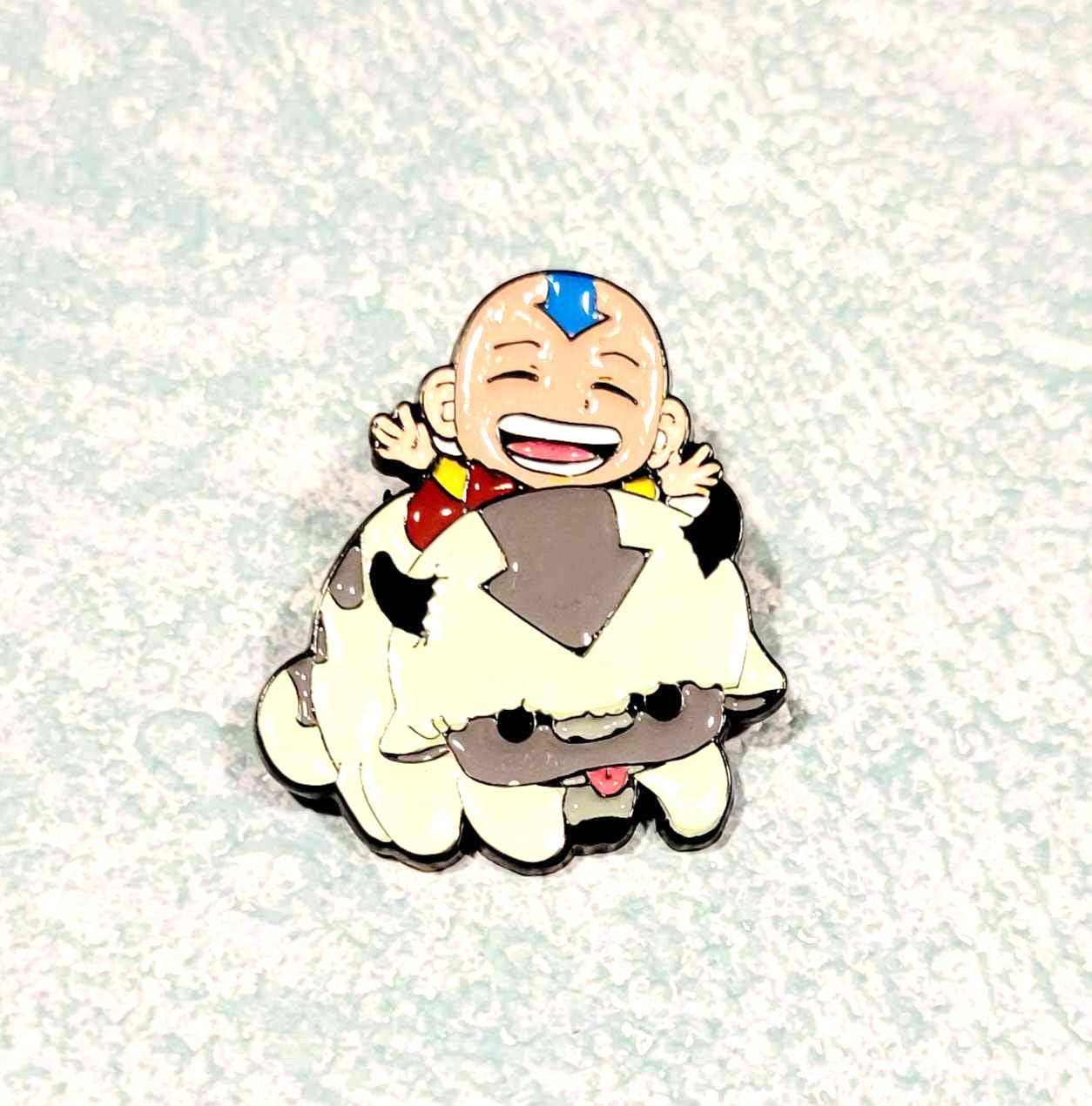 Oppa and Avatar Aang Enamel Pin- Cutoff Crafts | Cutoff Crafts