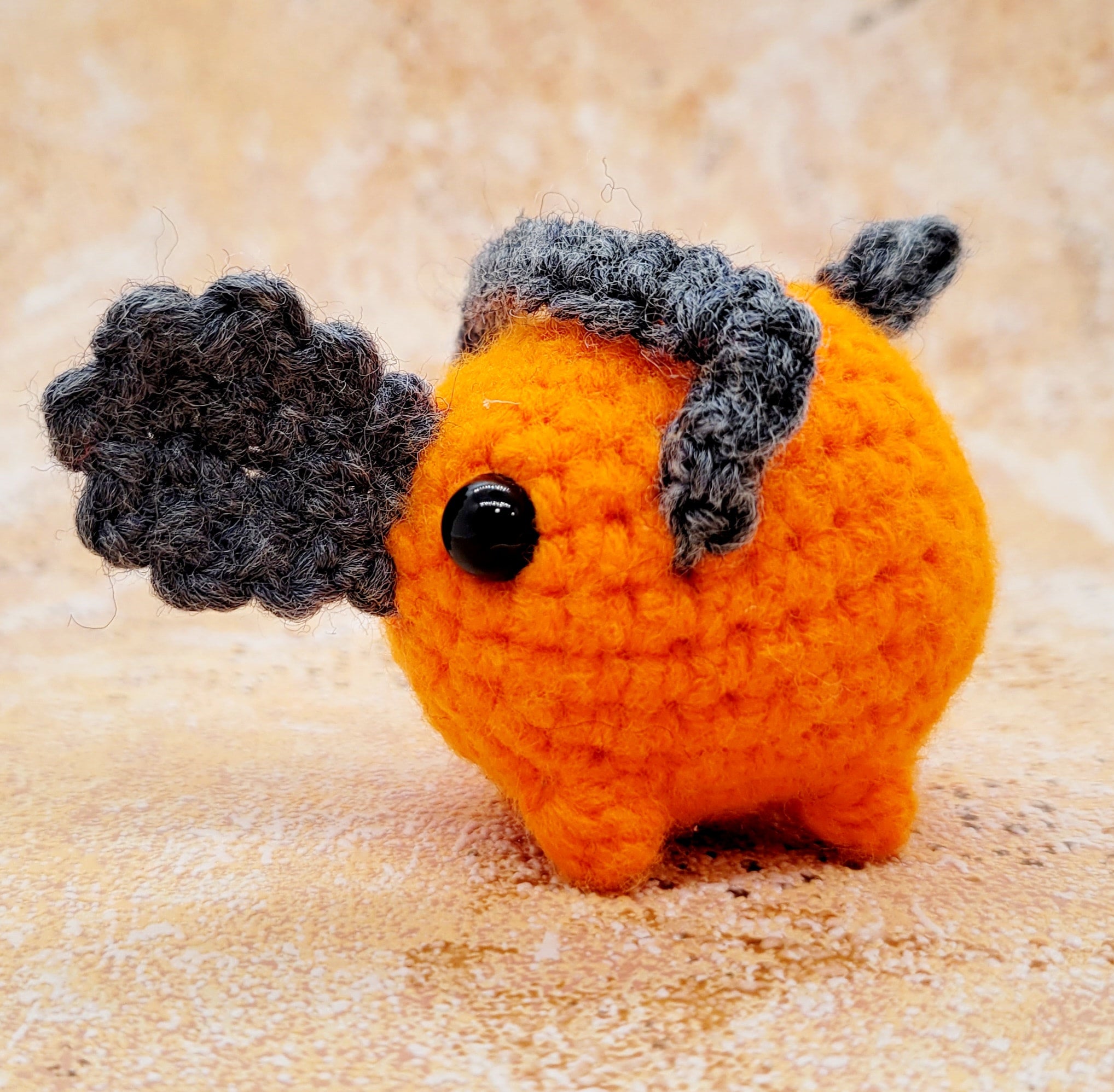 Crochet Chainsaw Dog Inspired by Pochita from Chainsaw Man Cutoff Crafts